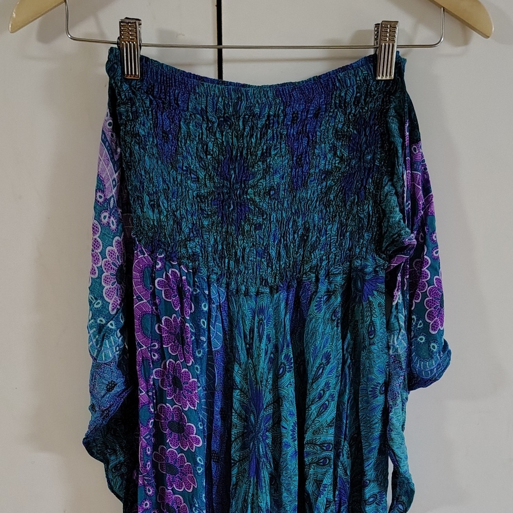 Vibrant Blue and Purple Sundress Or Skirt - Picture 5 of 6